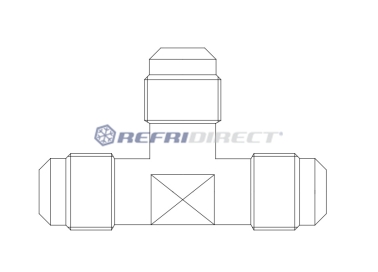 brass fittings Castel, tees Mod. 7310/2 1/4 X 1/4 X 1/4